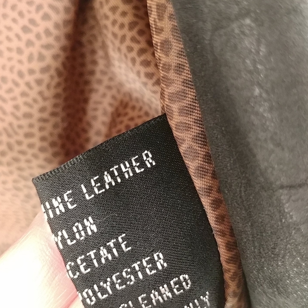 Women's D' Linea Genuine Black Leather Oversized Moto Bomber Jacket - Picture 3 of 5